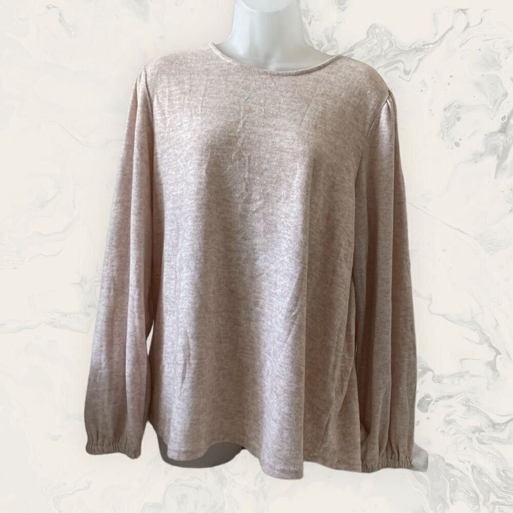 NEW Inner Circle Long Sleeve Blouse - Size XL - Cream